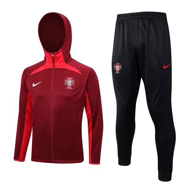 Chandal Con Capucha Portugal 2023/2024 Rojo